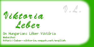 viktoria leber business card