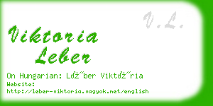 viktoria leber business card